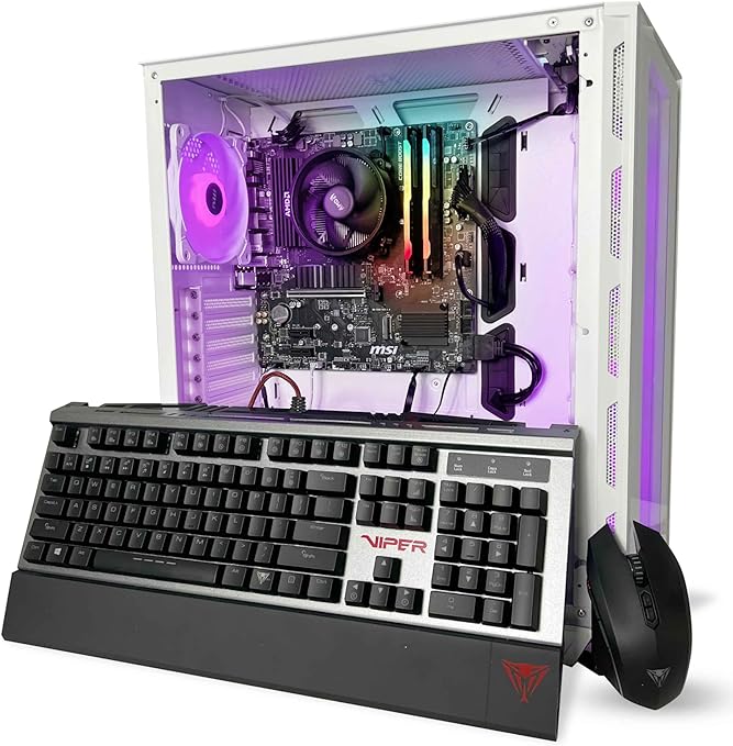 NSX GAMING Phoenix Gamer Desktop PC, AMD Ryzen 5 5600G,16GB RAM, SSD 480, Windows 11 Home, WiFi & Peripherals Included…