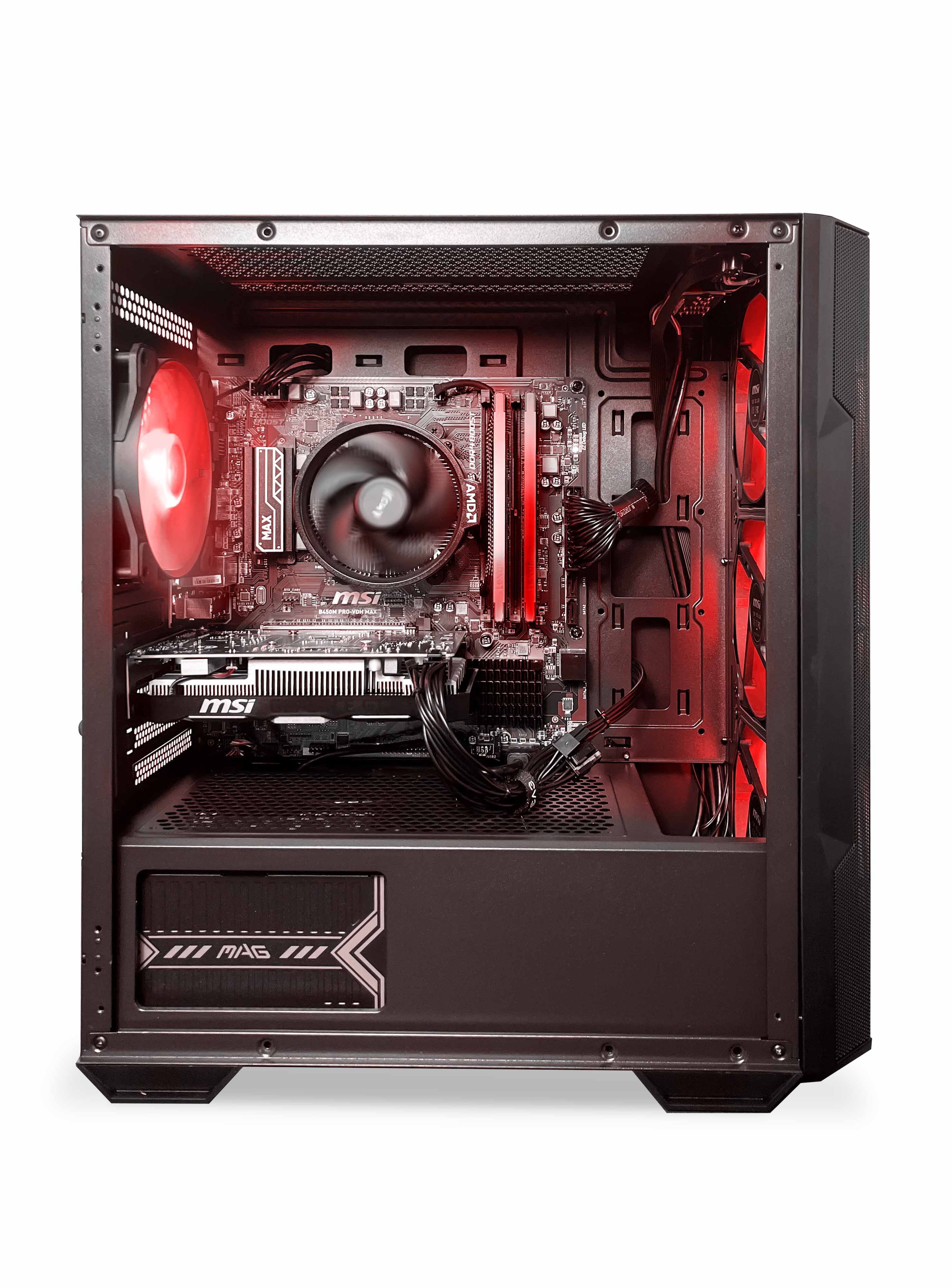 NSX Gaming PC Desktop – AMD Ryzen 5 5500 3.6 GHz, GTX 1650 D6 Ventus X