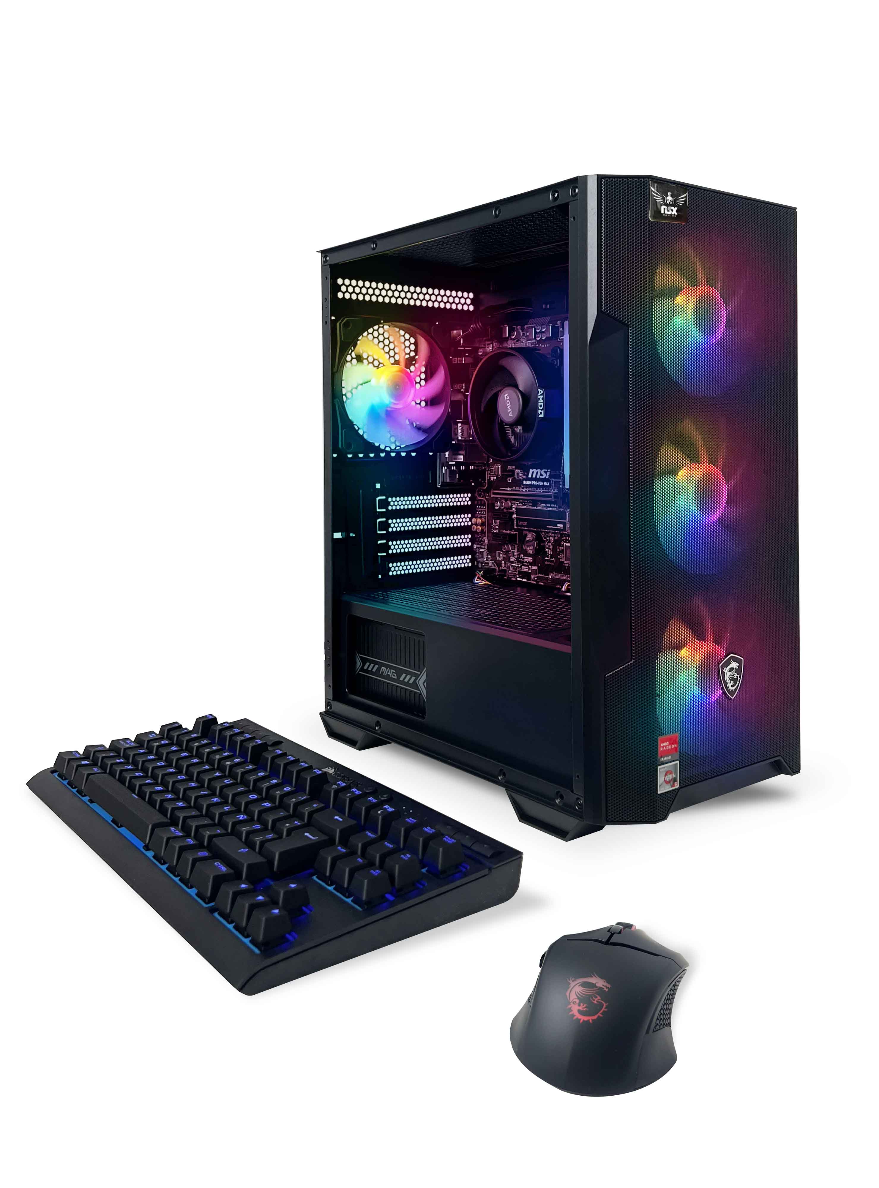NSX Raptor AMD Ryzen 5 5600G | 16 GB DDR4 3600 | 512 Gb M2 NVME SSD | Includes gaming peripherals