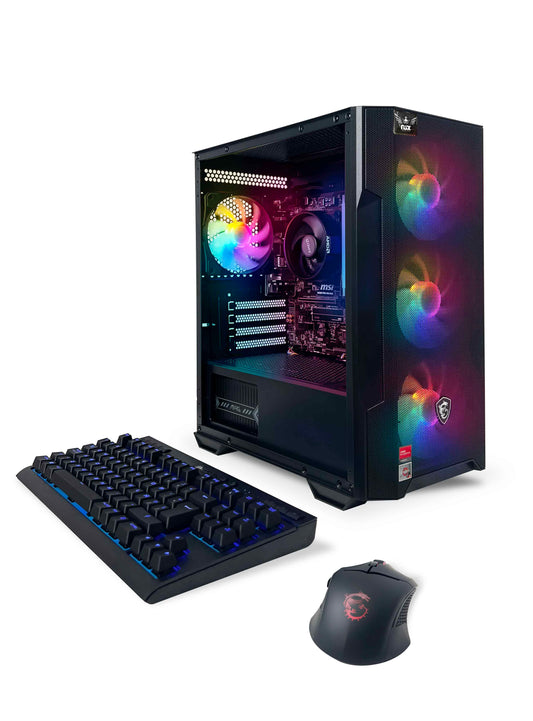 NSX GAMING PC Ryzen 5 5600G, 16 GB DDR4 3600, 512 Gb M2 NVME SSD, Win 11 Home 64 bits, includes gaming peripherals.